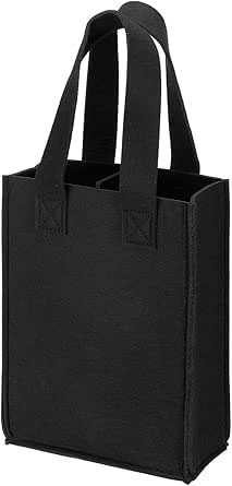 6 Bottle Wine Carrier Tote Reusable Grocery Bags For Travel, Camping And Picnic, Perfect Wine Lover Gift - View #3