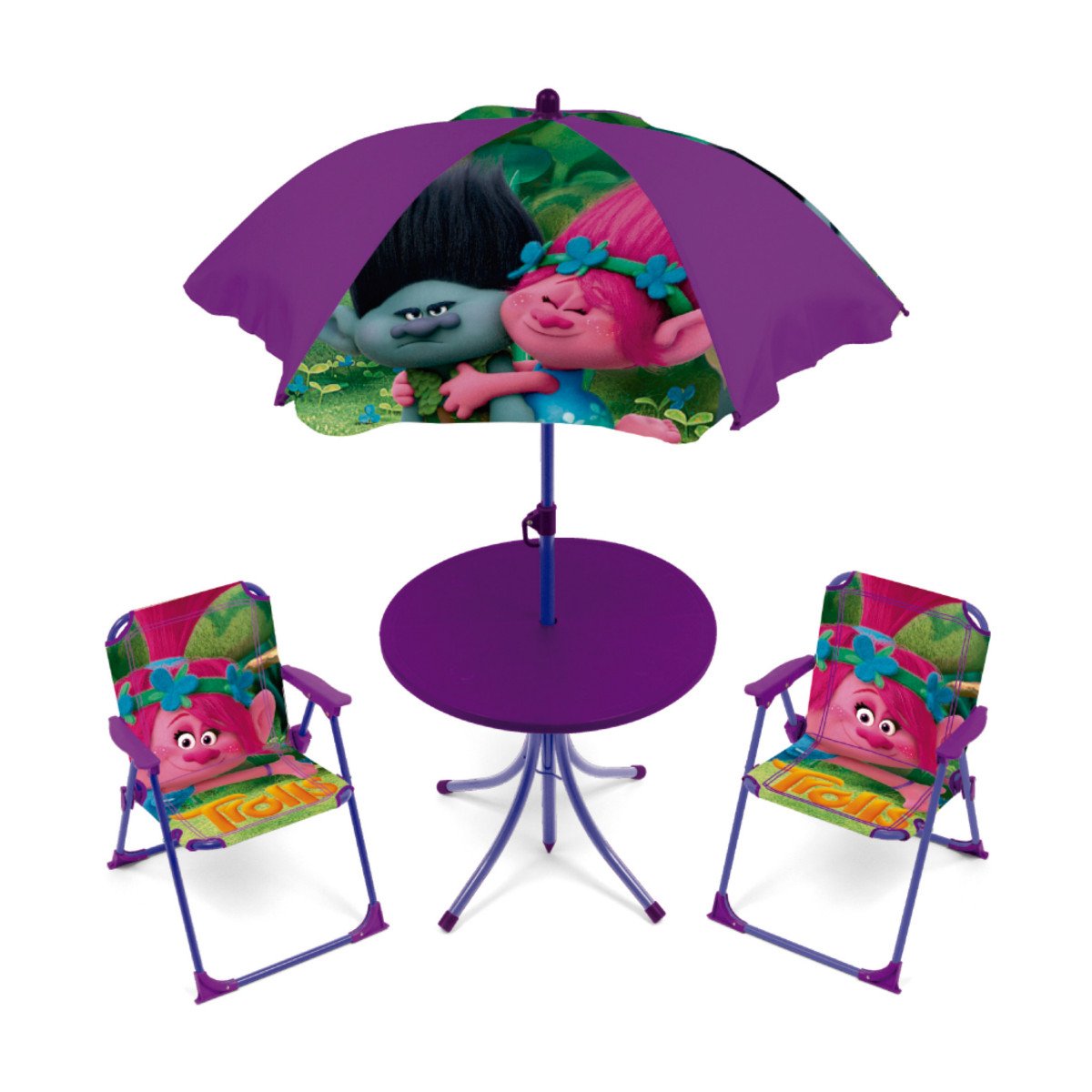 Trolls Ensemble de Jardin 4 pièces Les