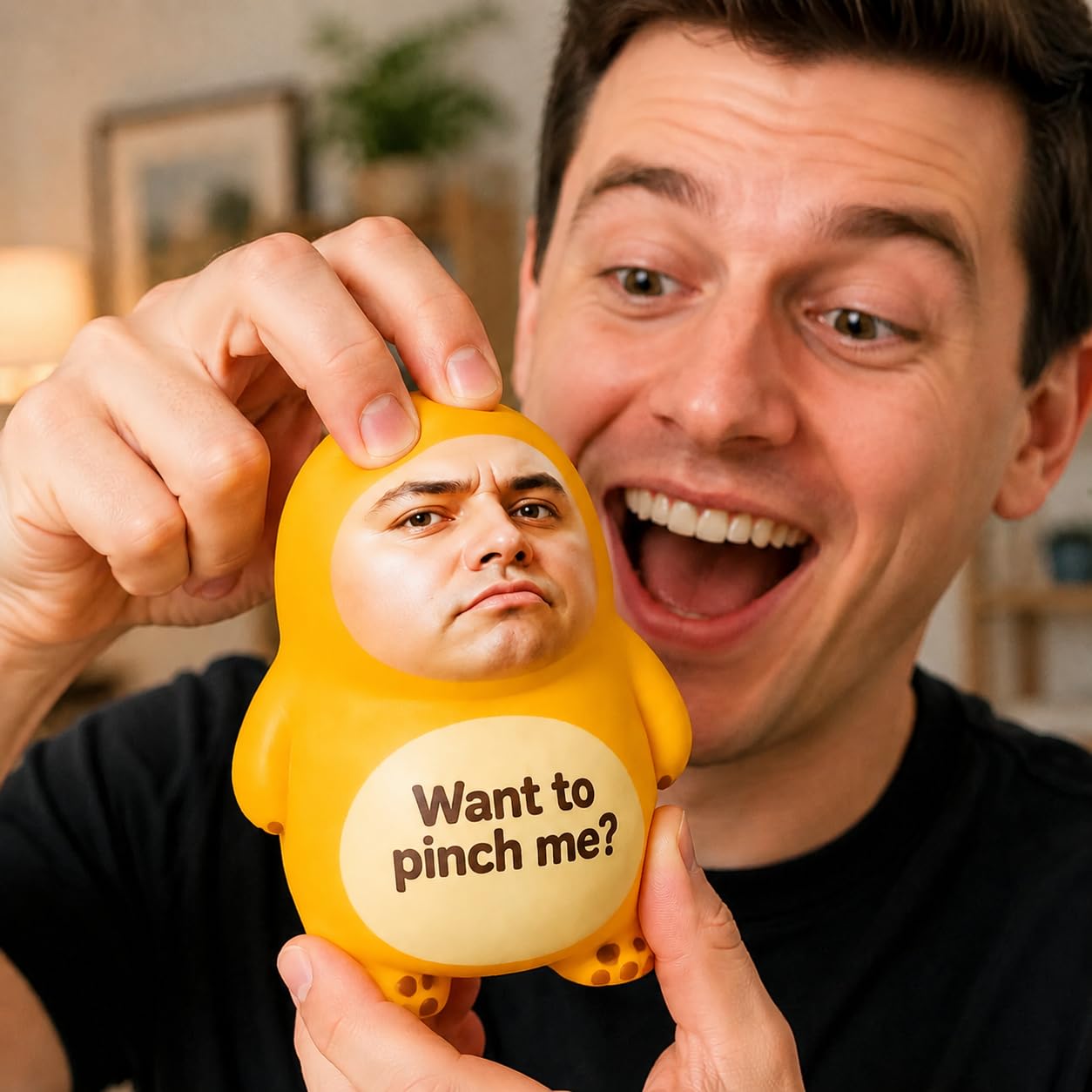 Personalised Funny Face Squishy Stress Doll Toy (Style A)