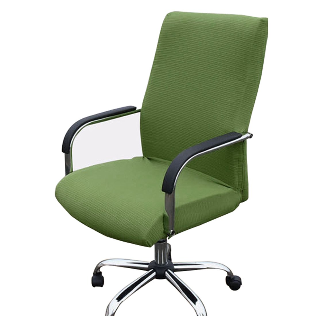 Tongliang Funda para Silla de Oficina Elástica Funda para Silla de Escritorio Estilo Moderno Simple Cubre Silla de Computadora Cubierta Protectora para Silla Giratoria Verde Claro S