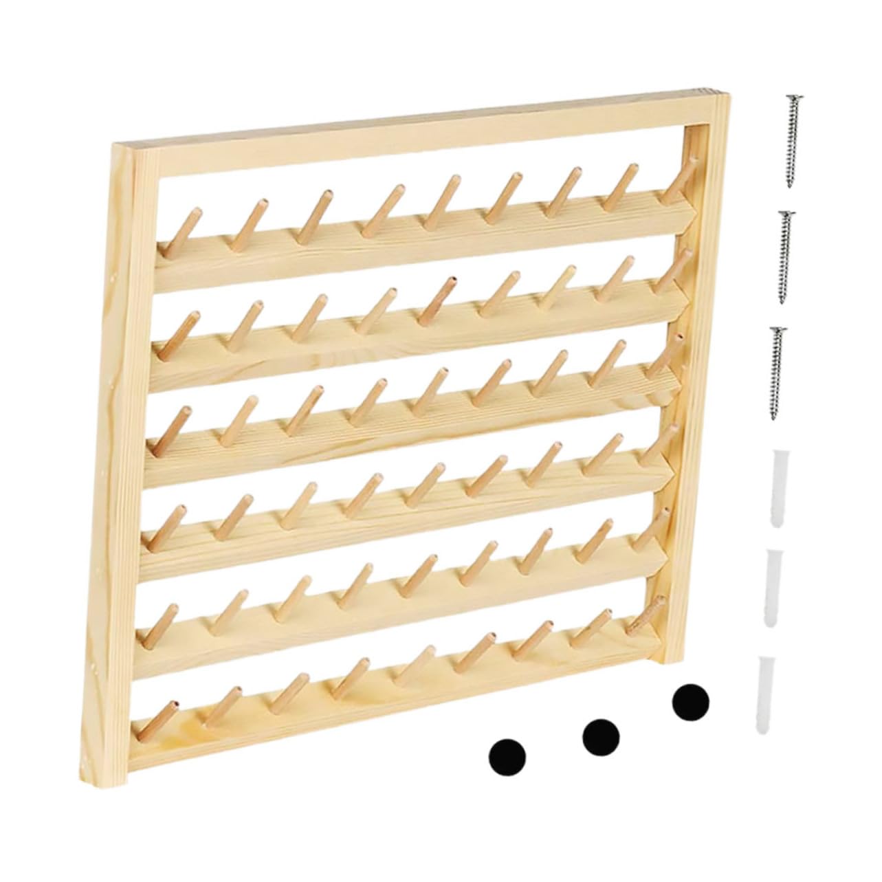 VILLCASE 1 Set Thread Spool Holder Rack Easy to Install and Use Lightweight and Stable Design for Seamless Sewing Storage for Crafting and Embroidery Wall Mounted Organizer