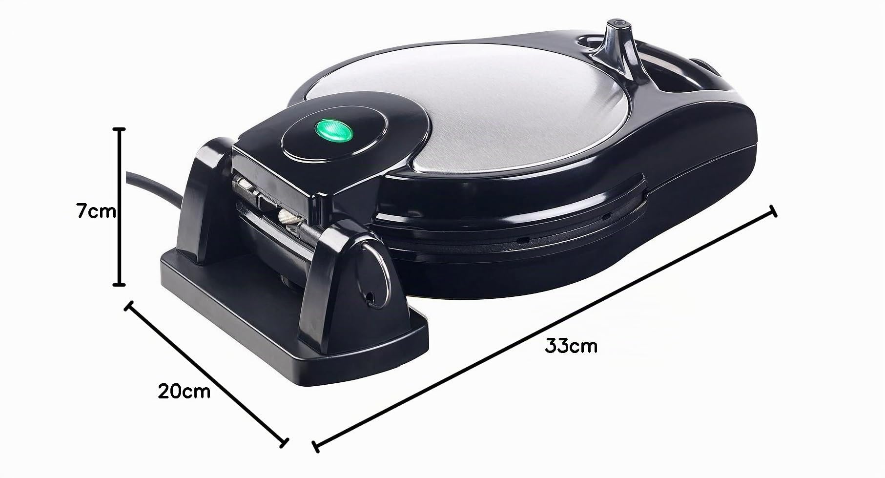 Rosenstein & Söhne gofrera eléctrica: reversible Gofrera, control de temperatura continuo, 875 vatios (wafflera antiadherente, máquina para hacer gofres, estantería)