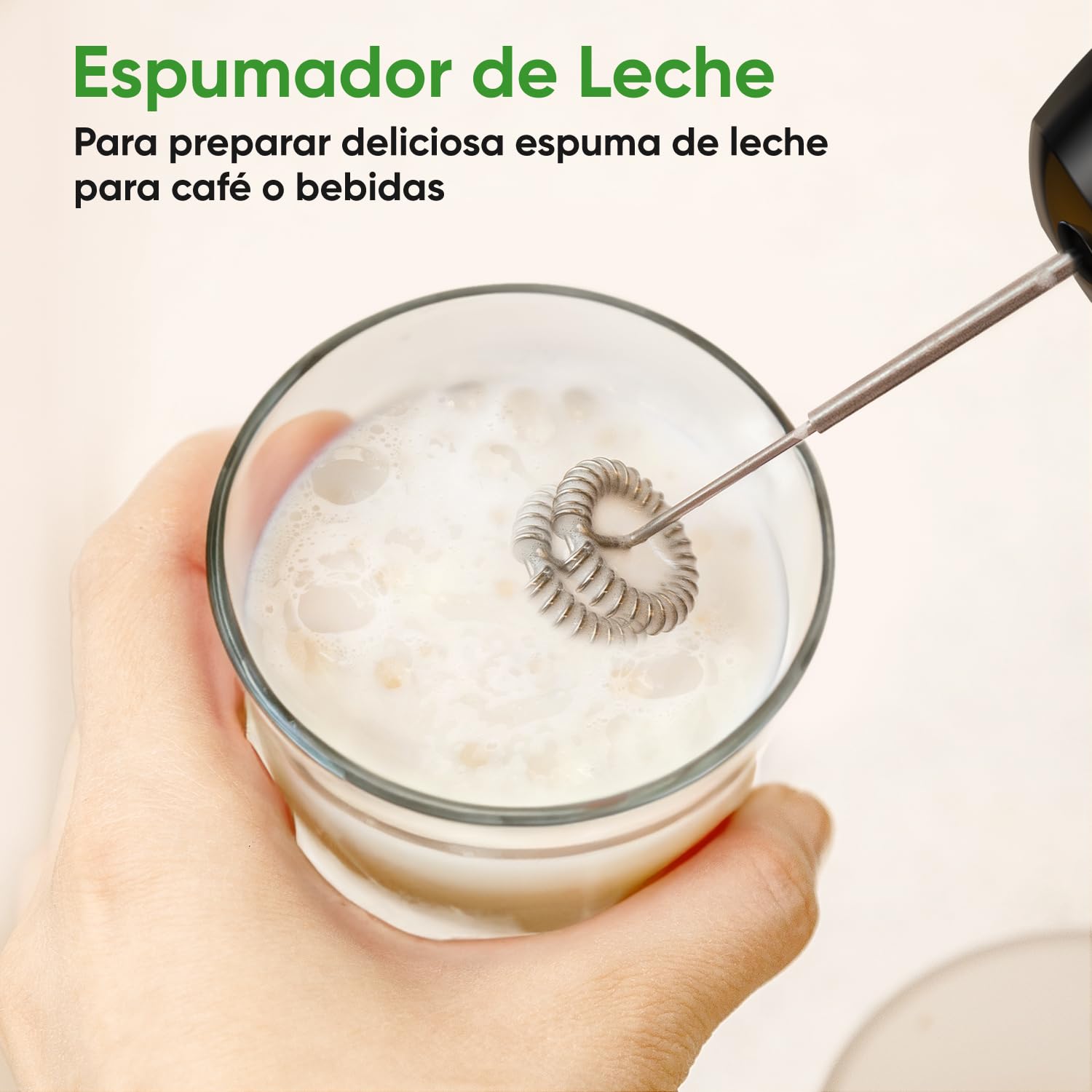 BESROY Batidora de Mano 5 en 1 1100W, Batidora Eléctrica con Velocidad Regulable, Acabado en Acero Inoxidable, con Picadora, Espumador de Leche, Varilla y Vaso Medidor, Ideal para Smoothies, Salsa