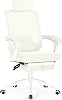 Misolant Ergonomic Office Chair with Footrest, Ergonomic Desk Chair with Adjustable 2D Lumbar Support, High Back Office Chair with Adjustable Headrest, Comfortable Executive Office Chair