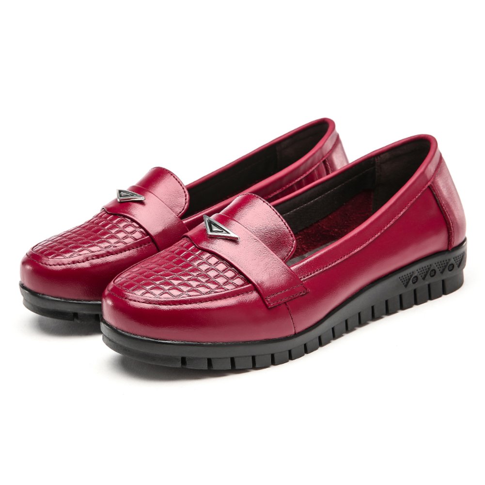 Espadrilles cuir automne chaussures plates mode à talons bas fond mou