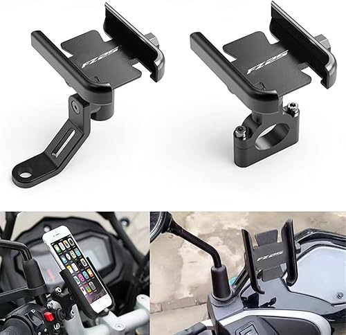 Miniatura 2 de Para Yamaha FZ25 FZ-25 FZ 25 Accesorios Moto Manillar Teléfono Móvil Soporte GPS Soporte (Color  Manillar Plata)