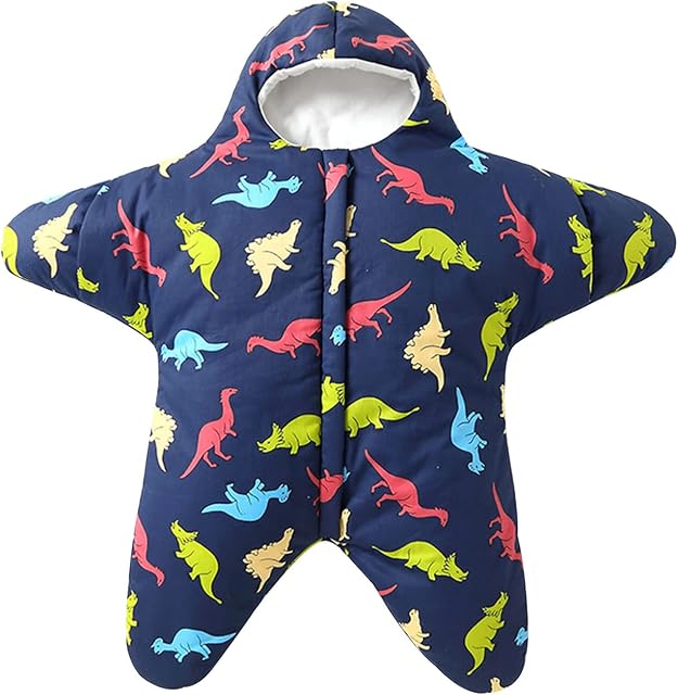 ZIGJOY Baby Starfish Swaddle Sleepsack Transitional Swaddling Sleeping Bag Cotton Newborn Wearable Blanket Baby 0-6 Months