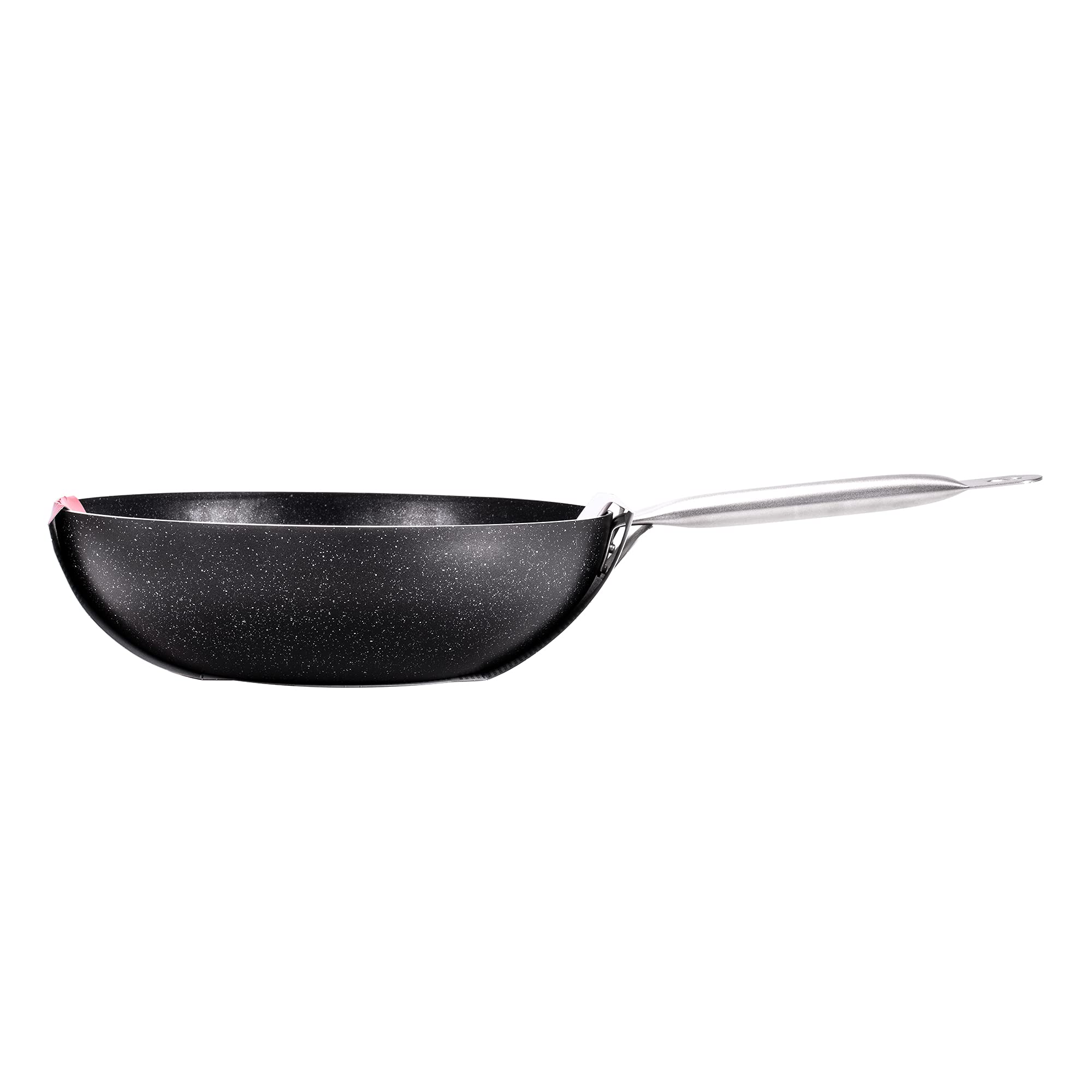 Moneta Etnea Pro Wok 30 cm Edelstahlgriff, Schwarz, 0008654330
