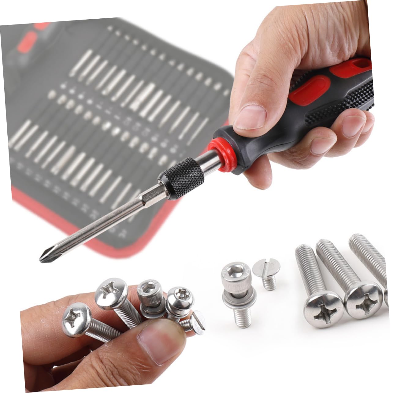 NUOBESTY Set di 55 Punte per Avvitatore a Batteria S2 per Trapano a Mano e Utensili Professionali da Lavoro in Casa