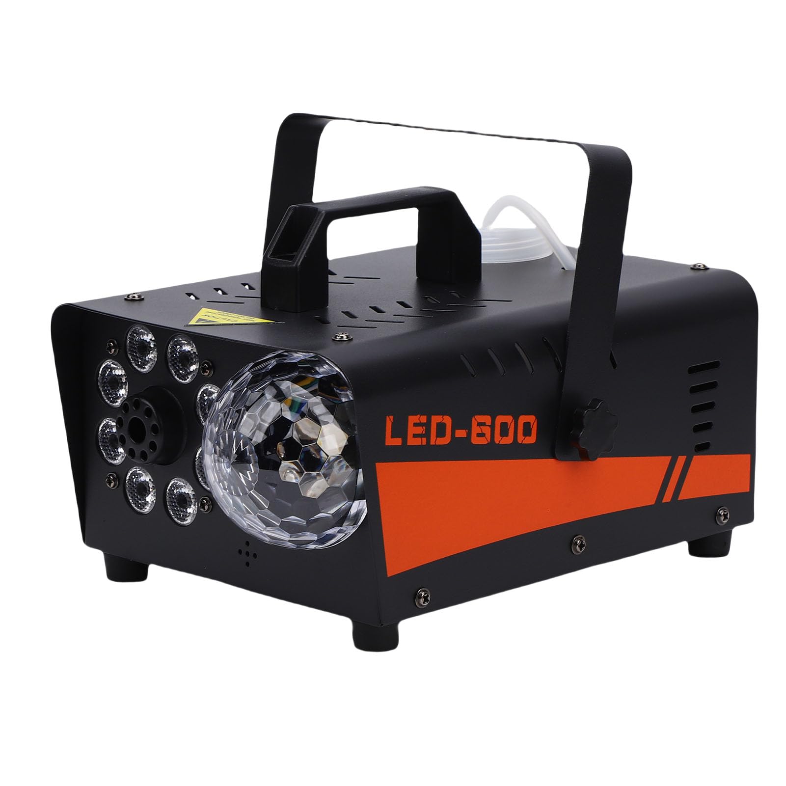 Hyuduo 600-W-Nebelmaschine mit Beleuchtung, Discokugel und LED-Lichtern, Fernbedienung, 13 Beleuchtungsmodi, Mindestvolumenstrom 2000 Kubikfuß für Bühnen, Partys, DJ-Events (EU-Stecker 220 V)