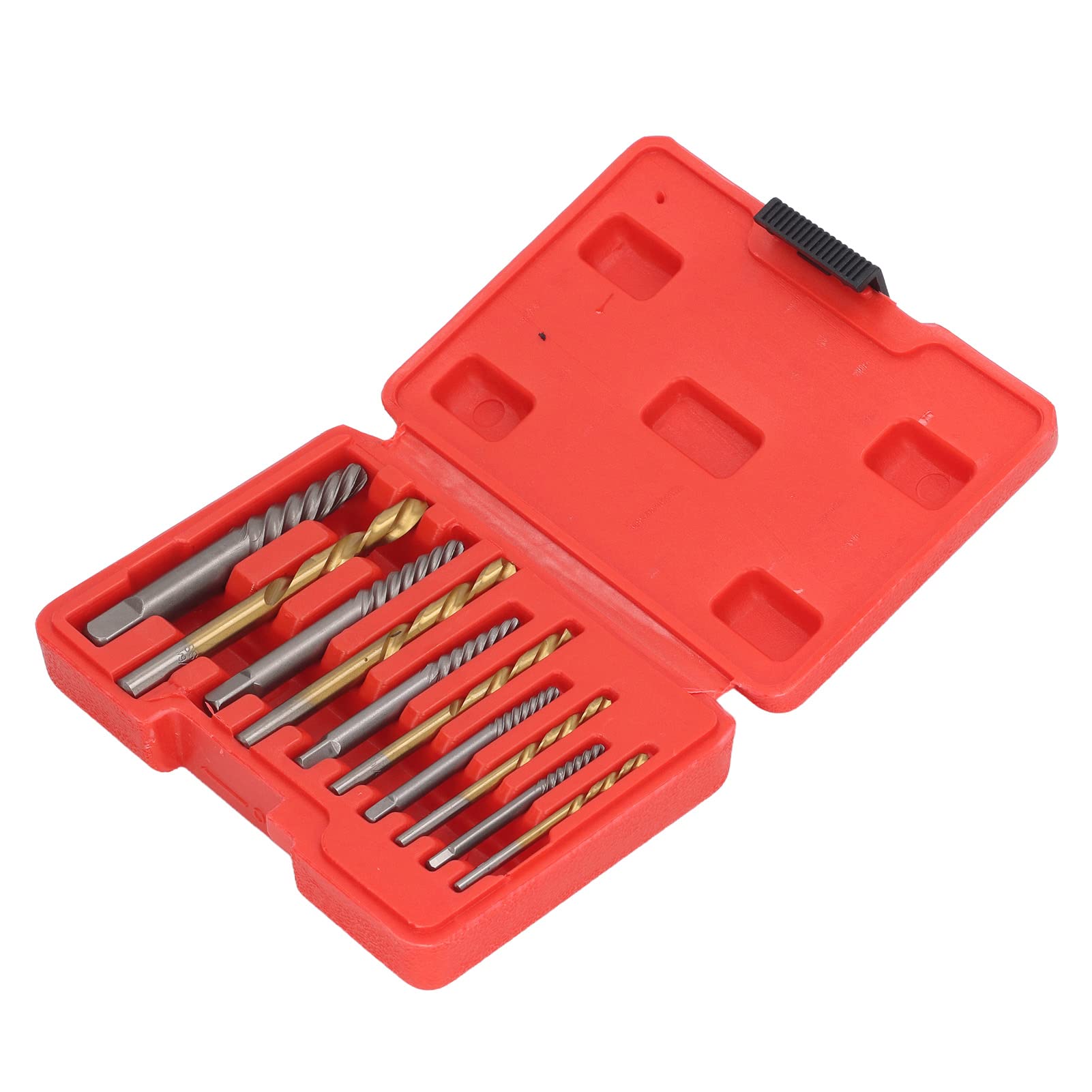 Yomiyuyr Screw Extractor and Left Hand Drill Bit Set,10PCS Screw Extractor and Left Hand Drill Bit Set Tools for Effortlessly Removing Broken Bolts and Damaged Screws in Automotive