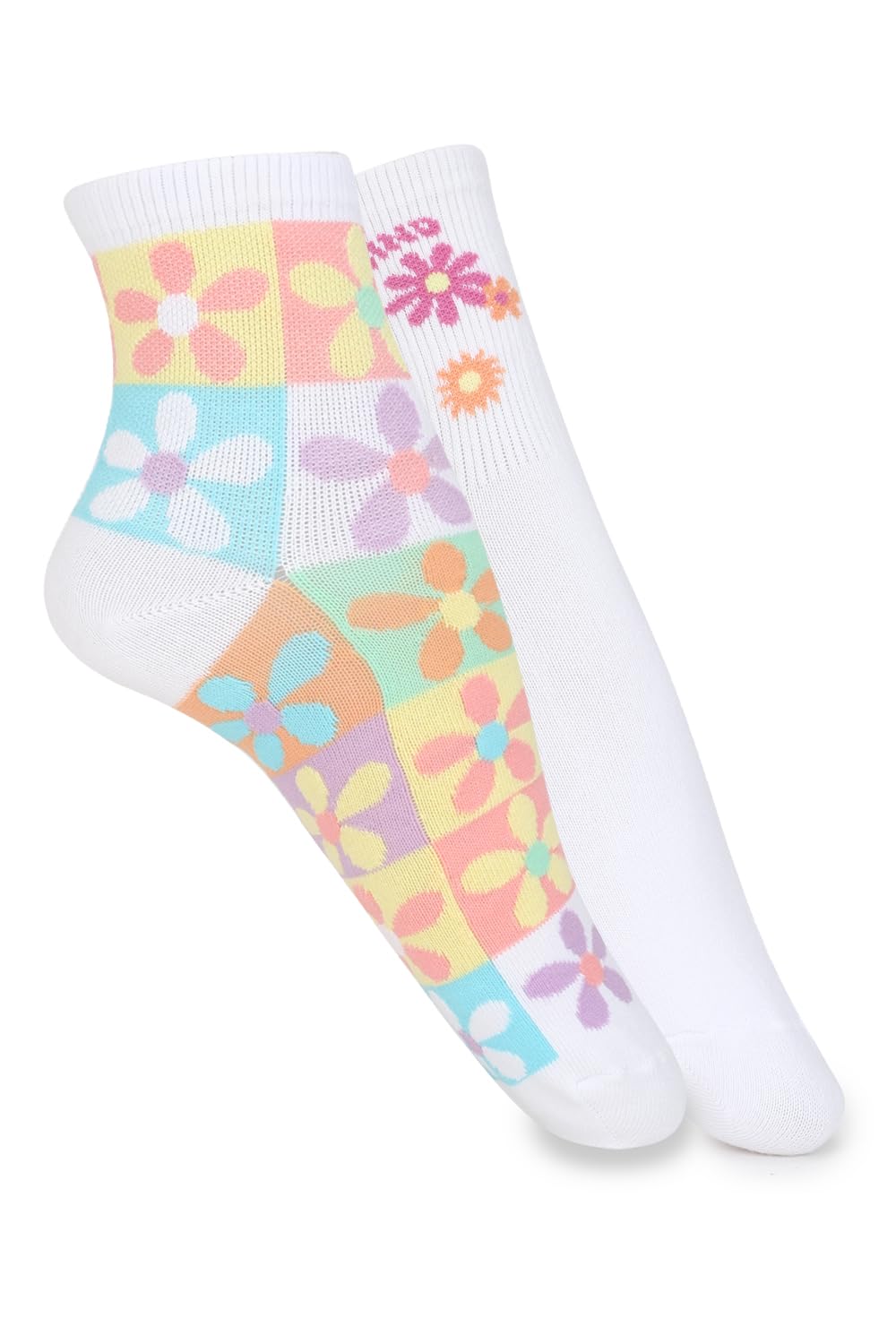 american eagle Women Multi-Color Floral Boyfriend Sock 2-Pack-picture-11