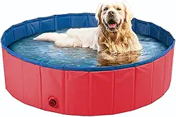 Banheira Piscina Média Pet Cachorro Dobrável Resistente
