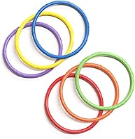 Banzai Pool Time Dive Rings 6-Pack - Bright Durable Underwater Pool Toys for Kids Summer Fun