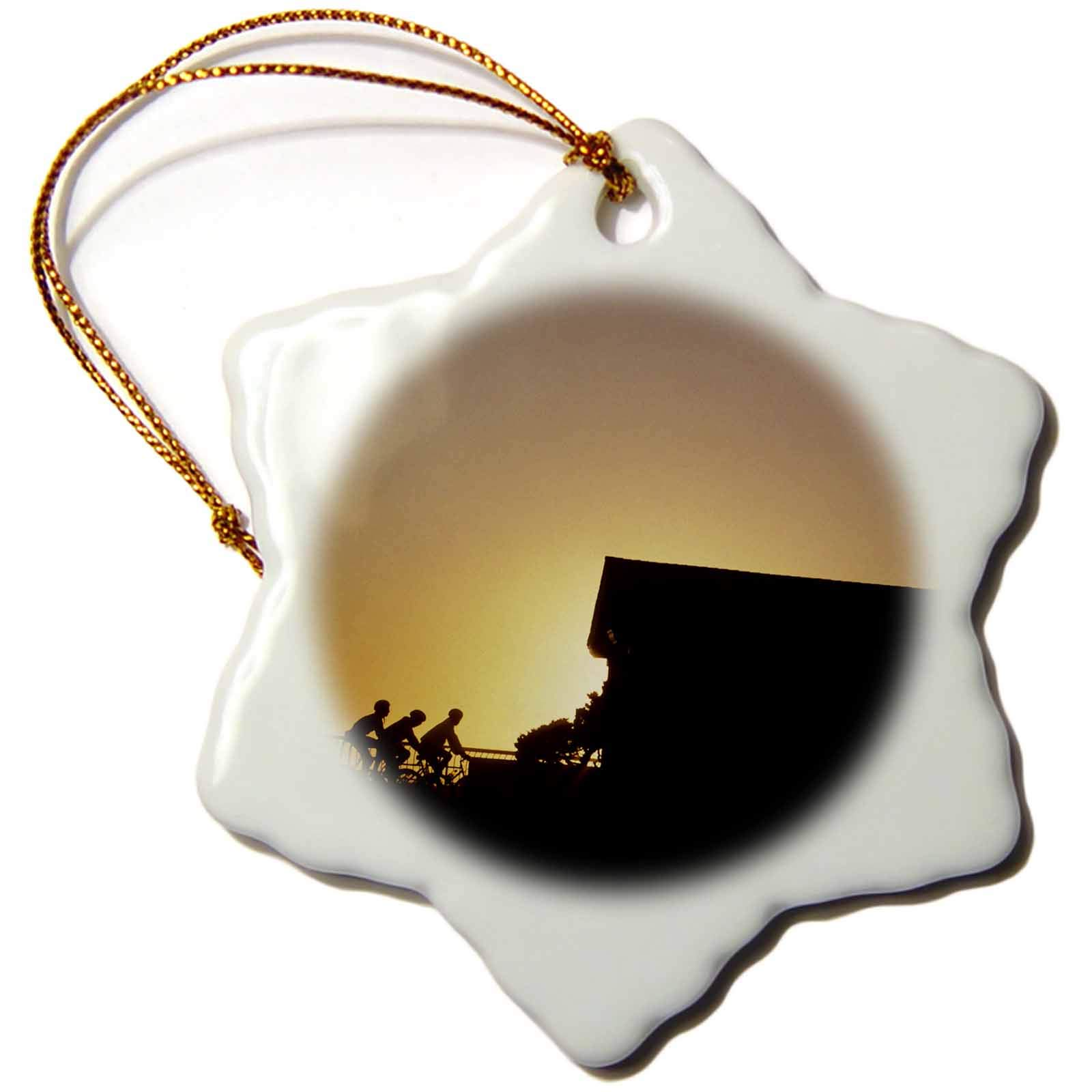 3dRose Lighthouse, Bicycling, Santa Cruz, California - US05 GRE0032 -. - Ornaments (orn-142679-1)