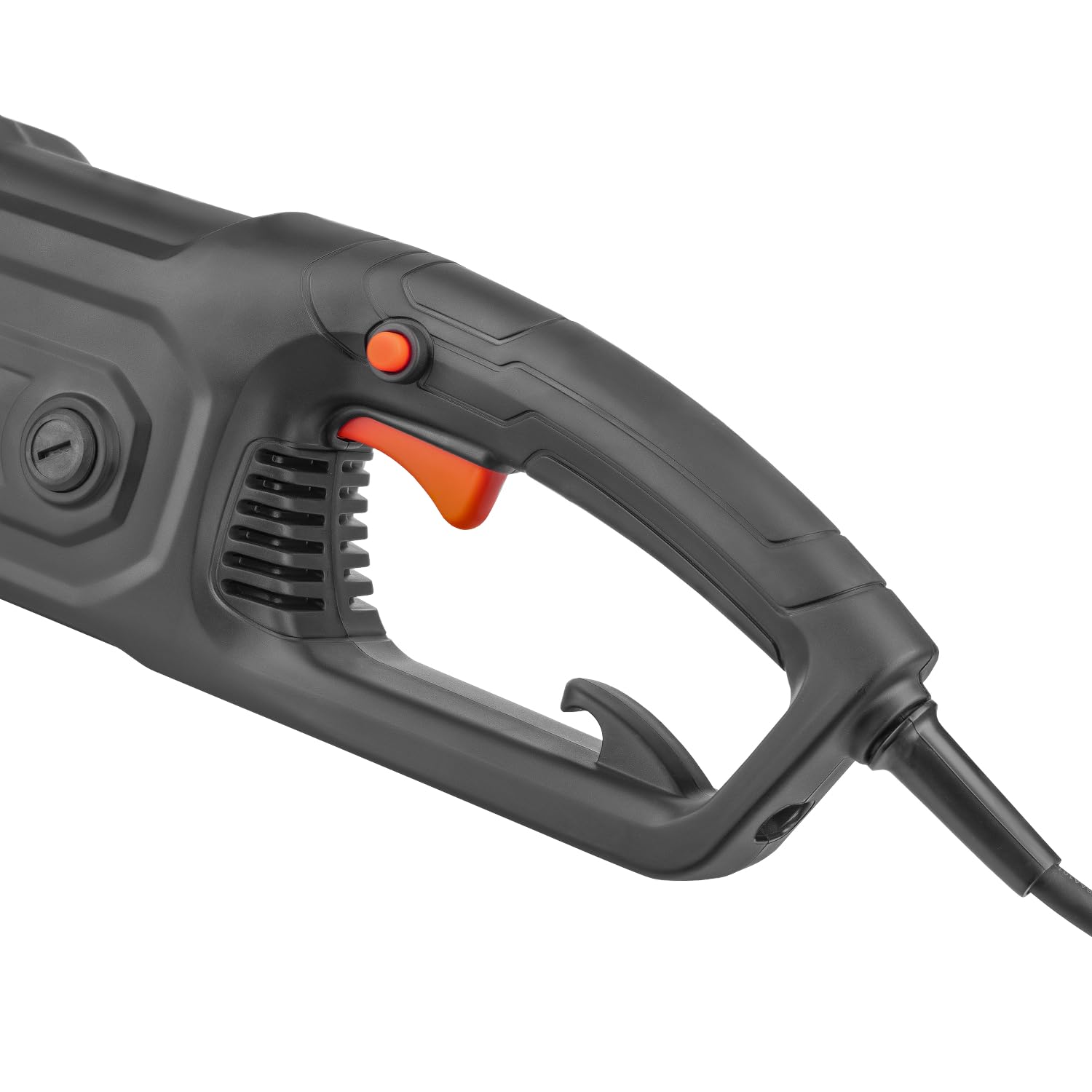 Motosierra Eléctrica 2400W Espada 40cm, para Poda, Corte de Troncos y Leña, Tensor de Cadena Sin Herramientas, Lubricación Automática, Arranque Suave, Freno de Cadena. DSE-24DS