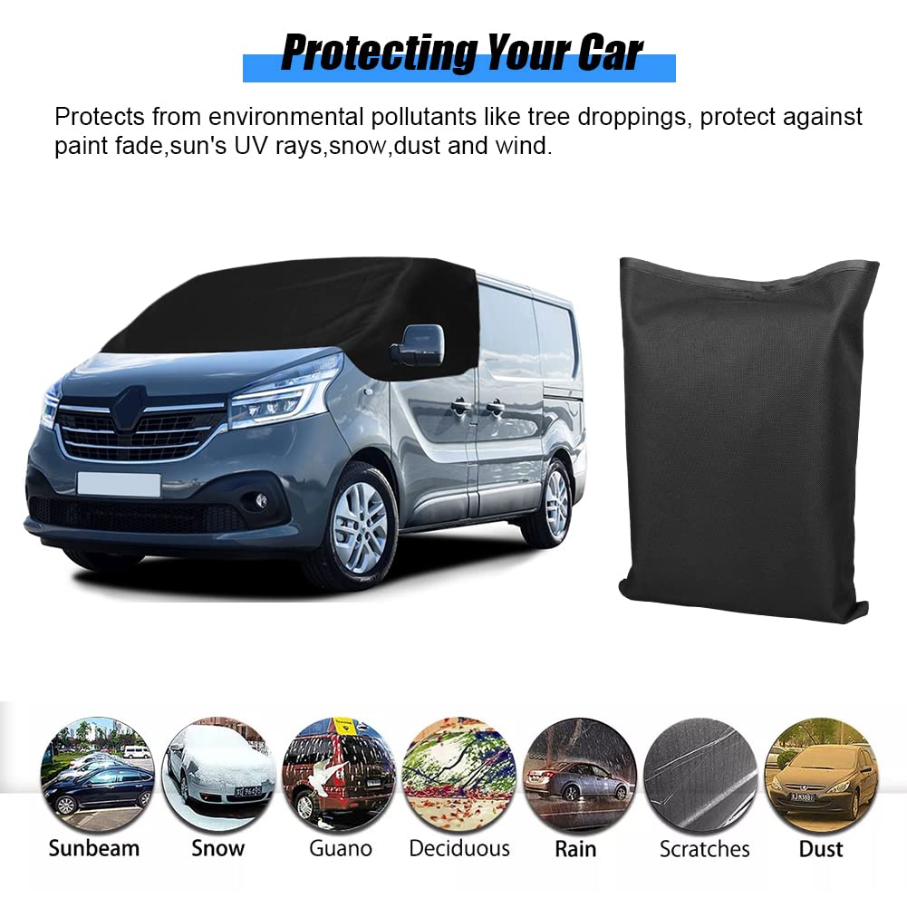 Couverture Enveloppe de Pare-Brise Avant Remplacement pour Renault Trafic 2014-2019, Protection Opel Vivaro 2014-2018, Flat Talento 2016-2020