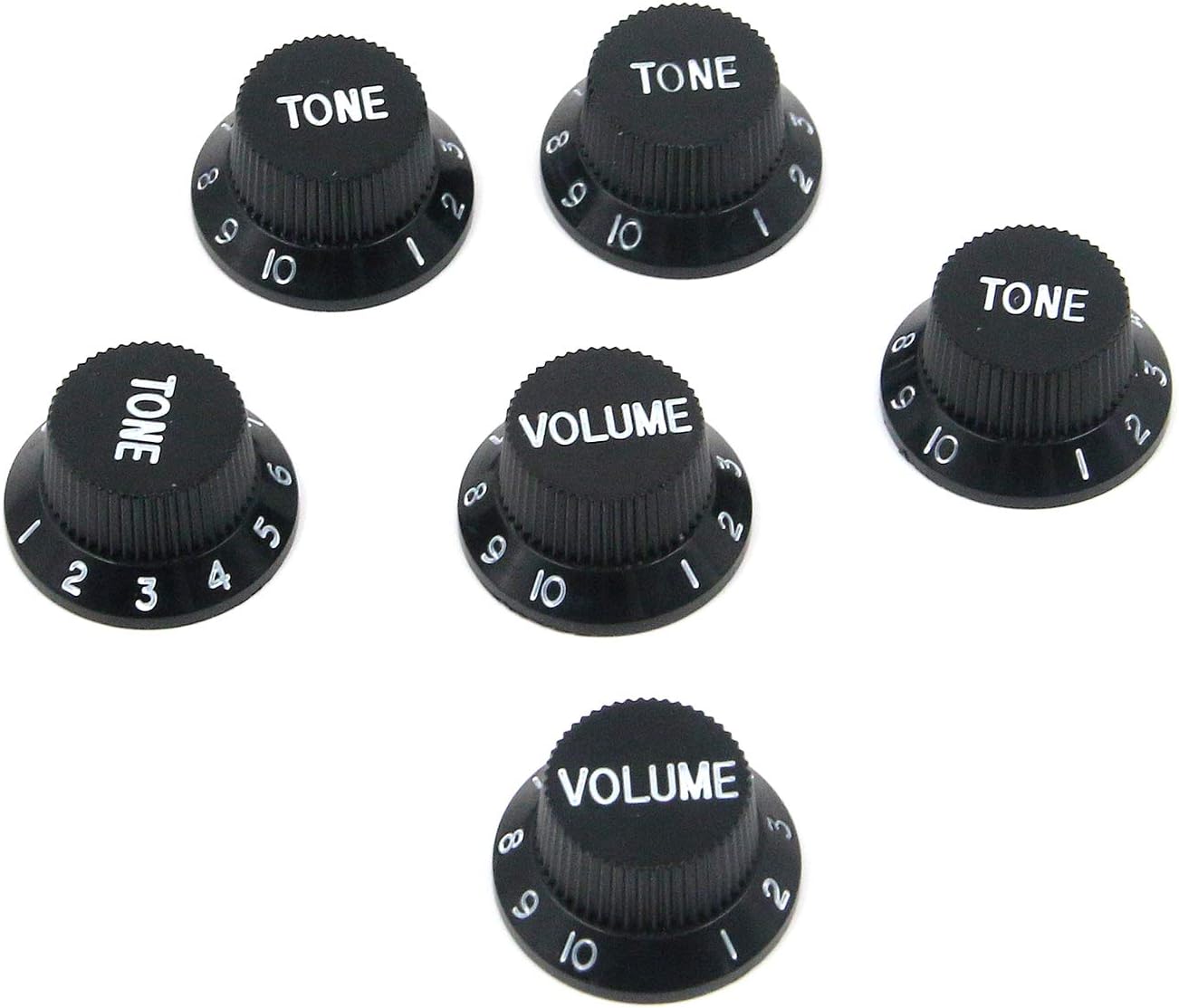 Geesatis 6 pcs Guitar Speed Control Knobs Speed Strat Knobs