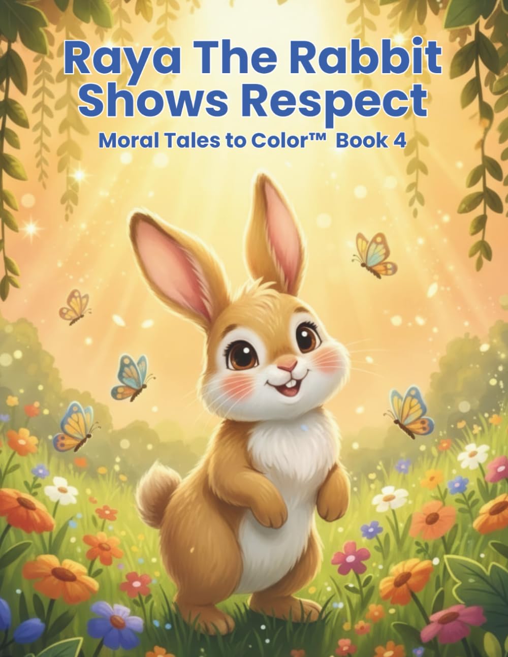 Raya The Rabbit Shows Respect: Moral Tales to Color™ Book 4 (Moral Tales To Color Series)