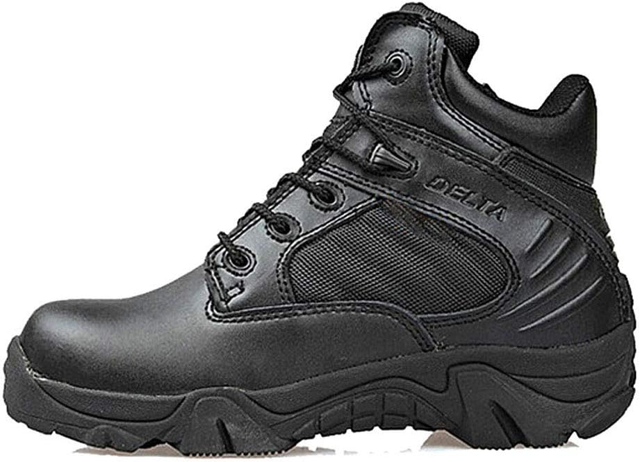 – LiliChan Men's Tactical Boots Delta Side Zip Uniform Military Work Ankle Boots