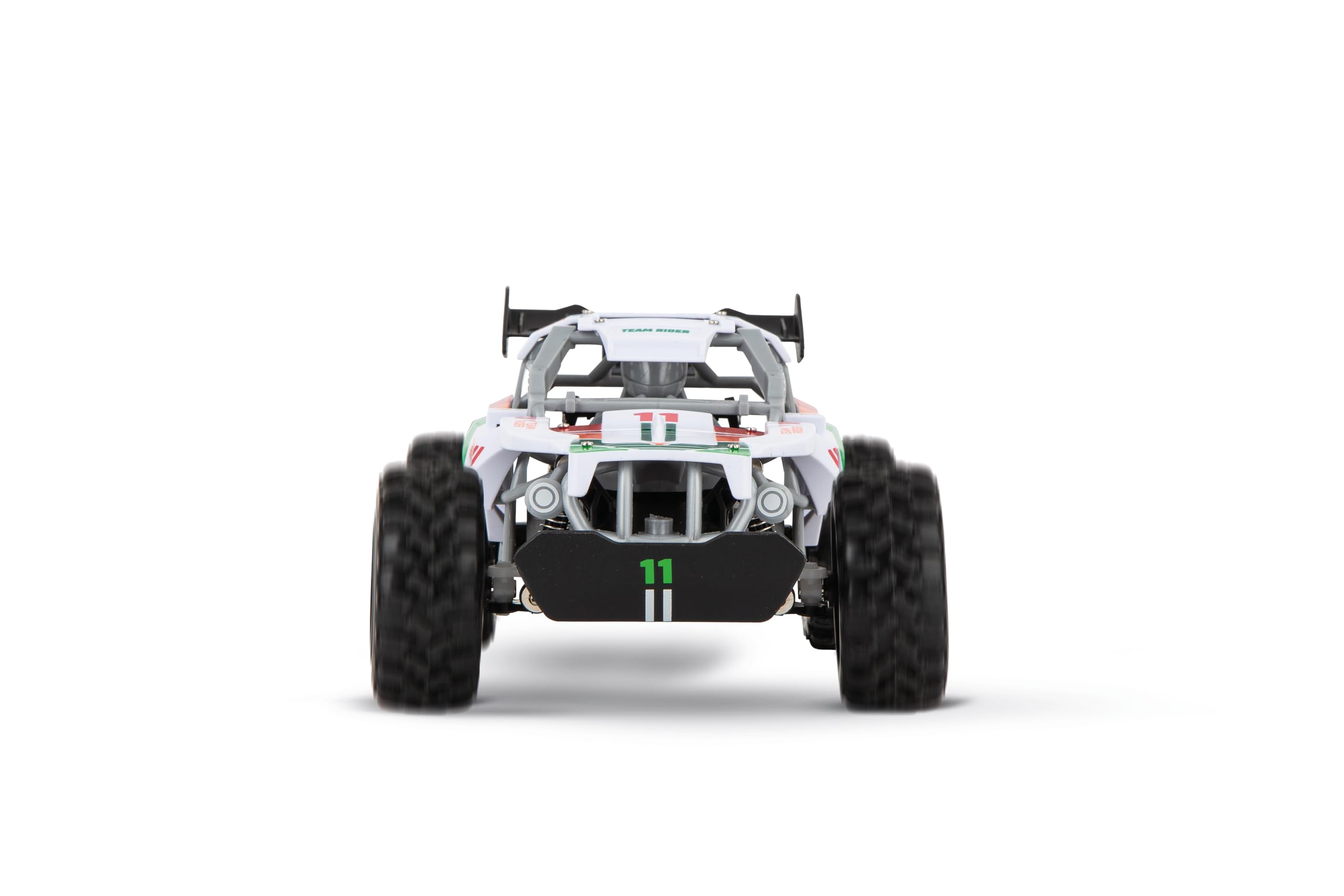 Carrera RC I 2,4 GHz Team Rider I RC Buggy z pełną funkcją jazdy i kierowania, pełne zawieszenie, opony pneumatyczne, zabawa w pomieszczeniach i na zewnątrz, odpowiedni dla dzieci od 6 lat