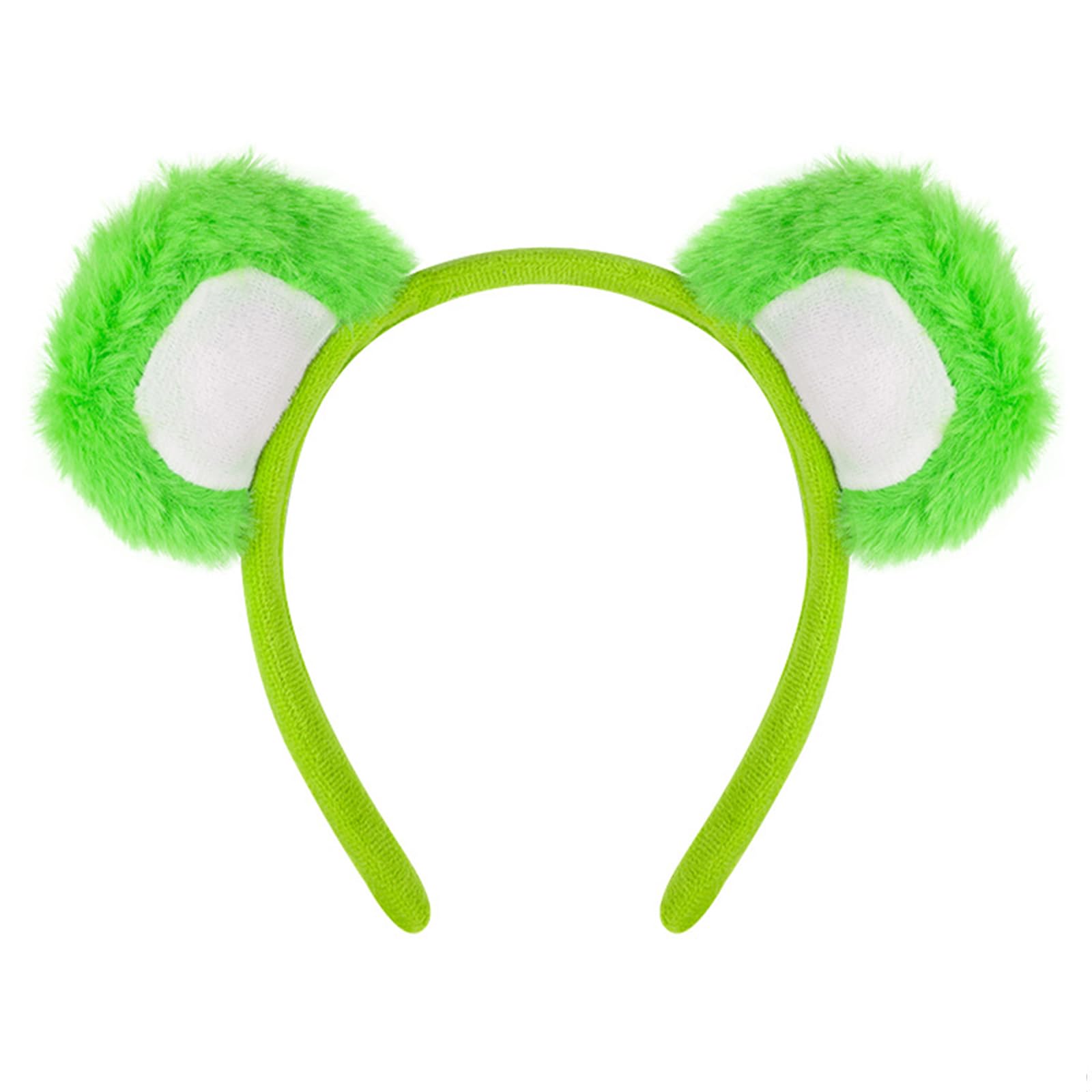 GMBYLBY Furry Bear Ear Hairhoop for Female Face Washing Makeup Plush Hairband Cosplay Costume Accessory Halloween Party Headwear Daily Wear Headband