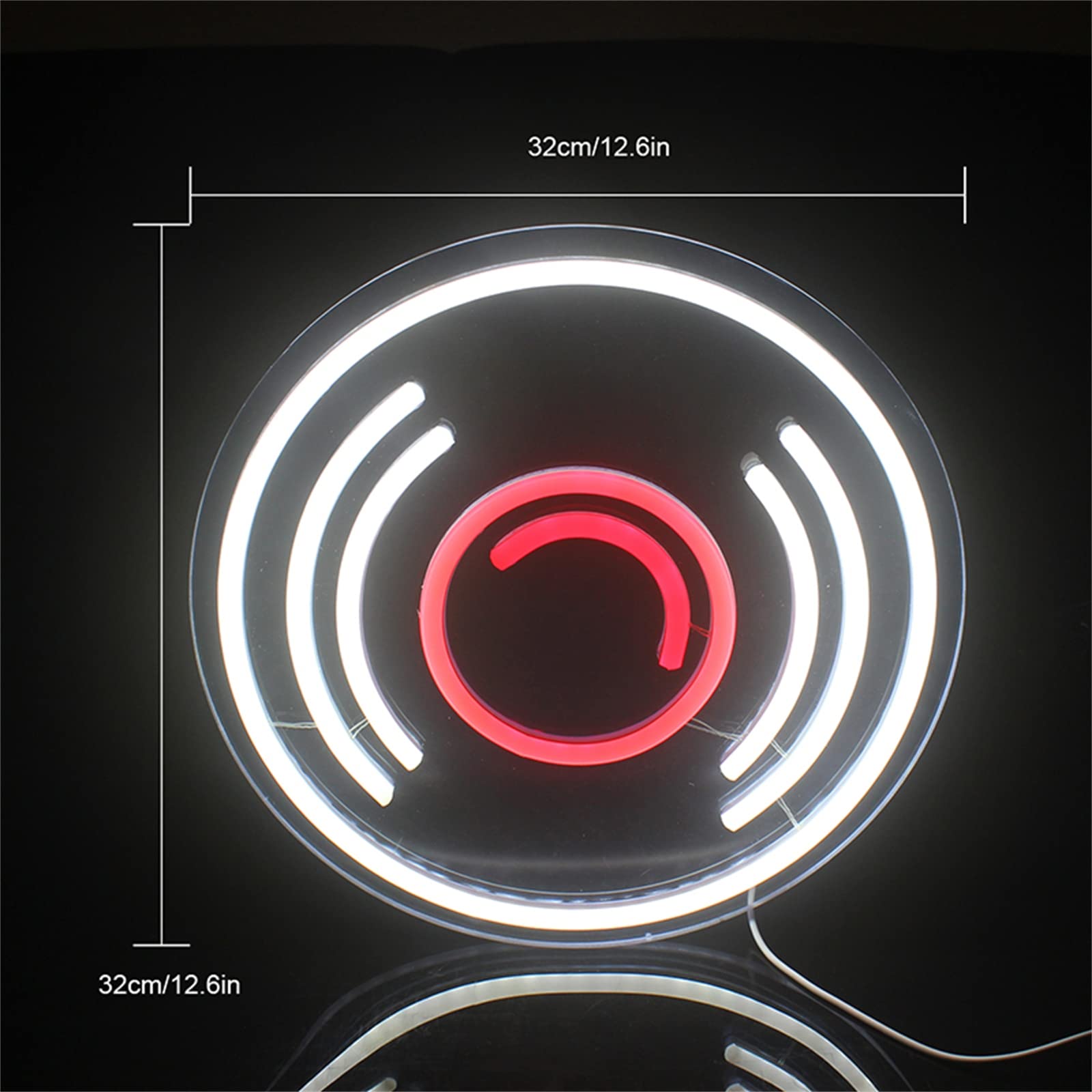 Insegne al Neon a LED Illuminazione CD Record Wall Hanging Art Lampade notturne Insegne al Neon Personalizzate Negozio Music Bar Music Room Decor Alimentato Tramite USB