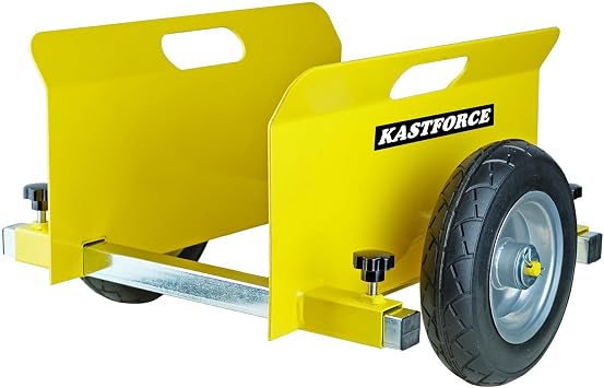 KF4007 Panel Dolly, 8 inch Wheels | 600 Lbs Capacity, Heavy-Duty Non-Flat Wheels, Adjustable Clamp, 10 inch Clamping Capacity