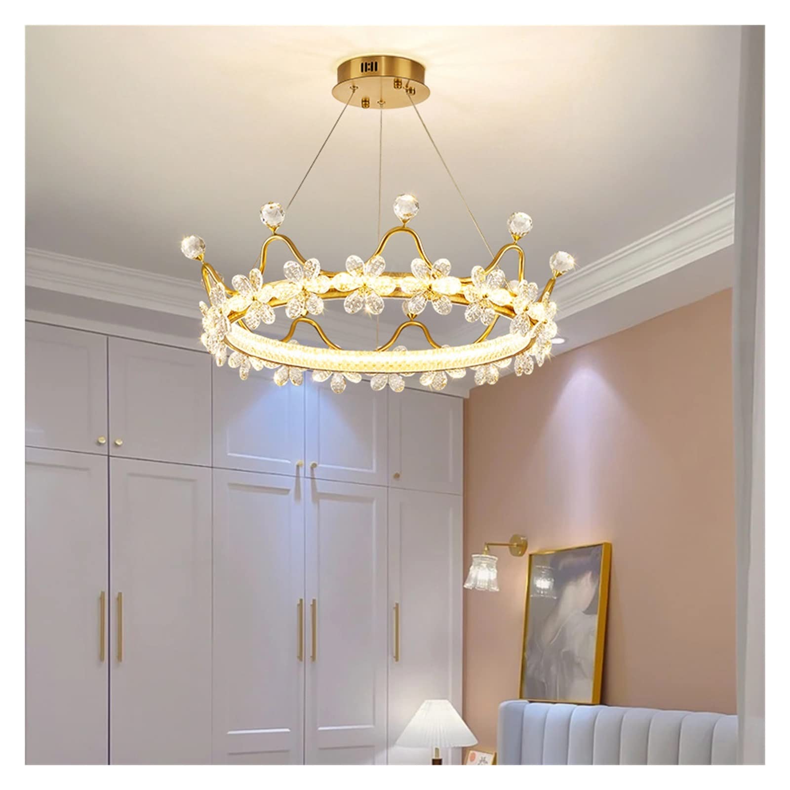 en c Couronne en c Chambre de Princesse pour Enfants étude Salon Aimez-la, Donnez-Lui en c de Princesse (Taille : 60 cm)