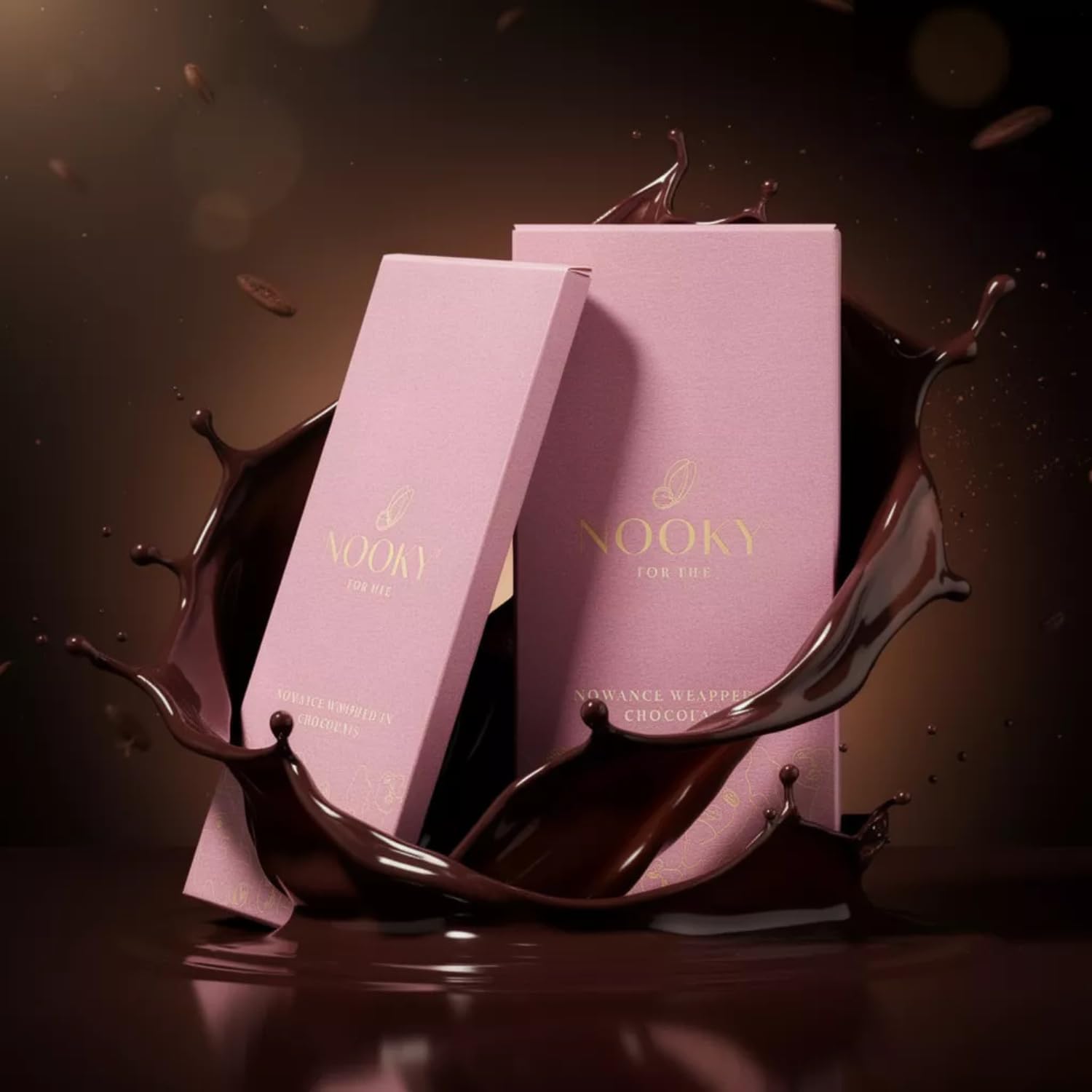 InstaEats Nooky Dark Chocolate Bars For Her|Luxurious Dark Chocolate For Uplifting Mood|Best Gift For Her (Pack Of 2),58 Gram