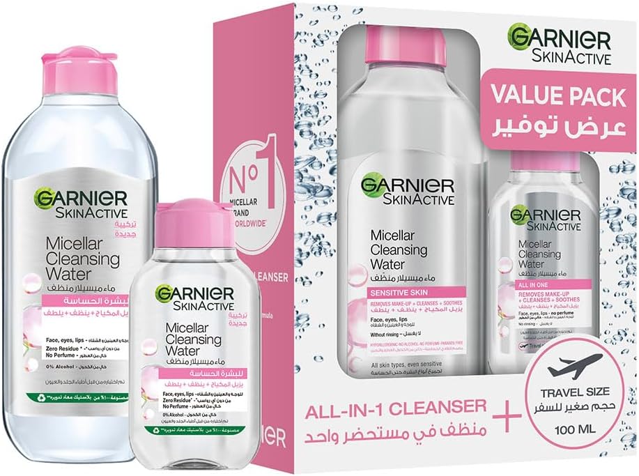 Garnier Micellar Classic Water Face Eyes, 400 + 100 ml