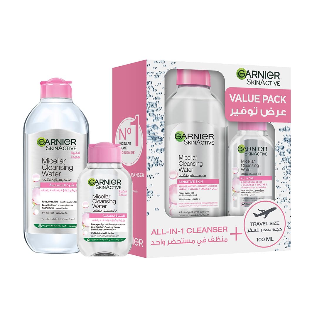 Garnier Micellar Classic Water Face Eyes, 400 + 100 ml