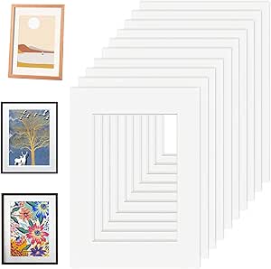 Passepartout DEHA 30x40cm Per Foto A4 - Bianco Lucido PH Neutro Per Cornici - Foto 2