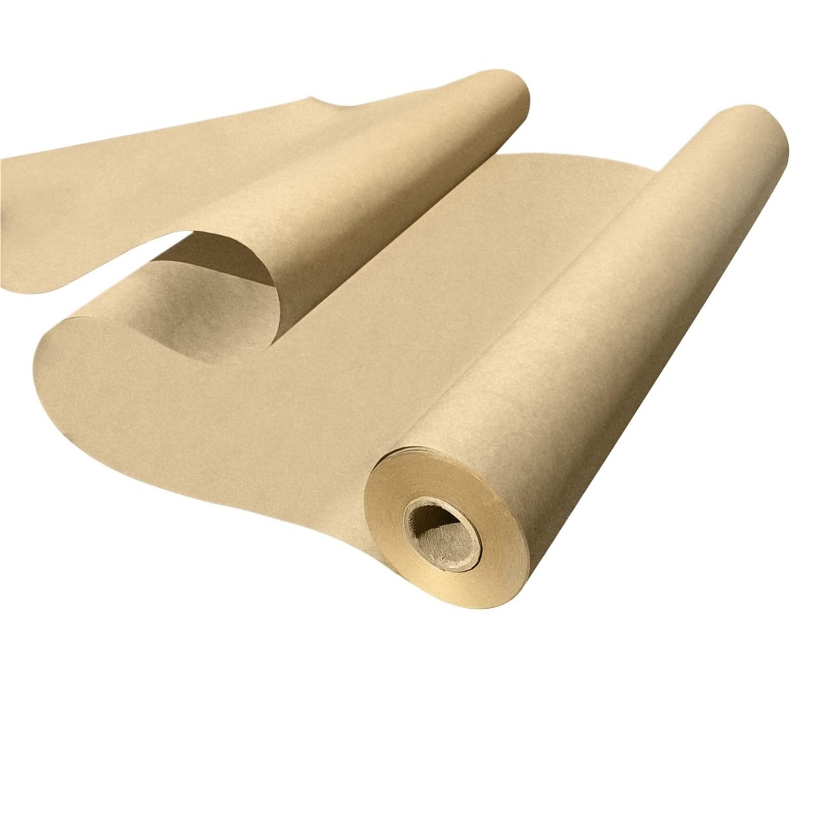 Hojas De Papel De Regalo Rollo de papel Kraft for envolver manualidades | Arte Embalaje Transporte Protección del suelo(Brown50cmx10m)