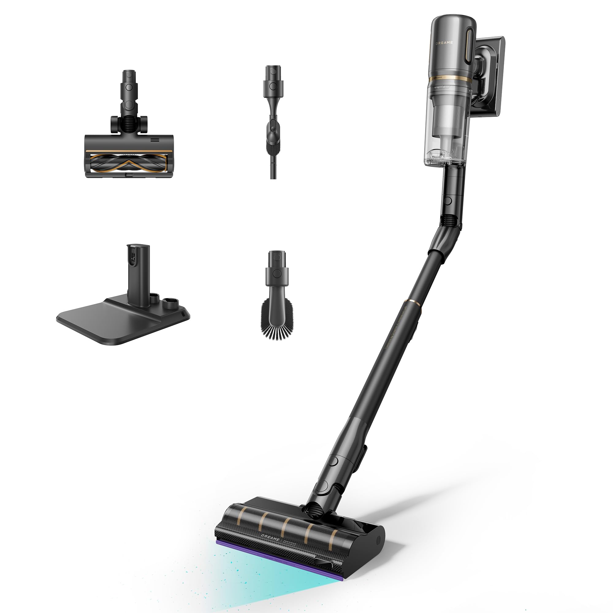 Dreame V20 Pro Cordless Vacuum Cleaner - Black - 90 min Runtime - 210 AW Suction