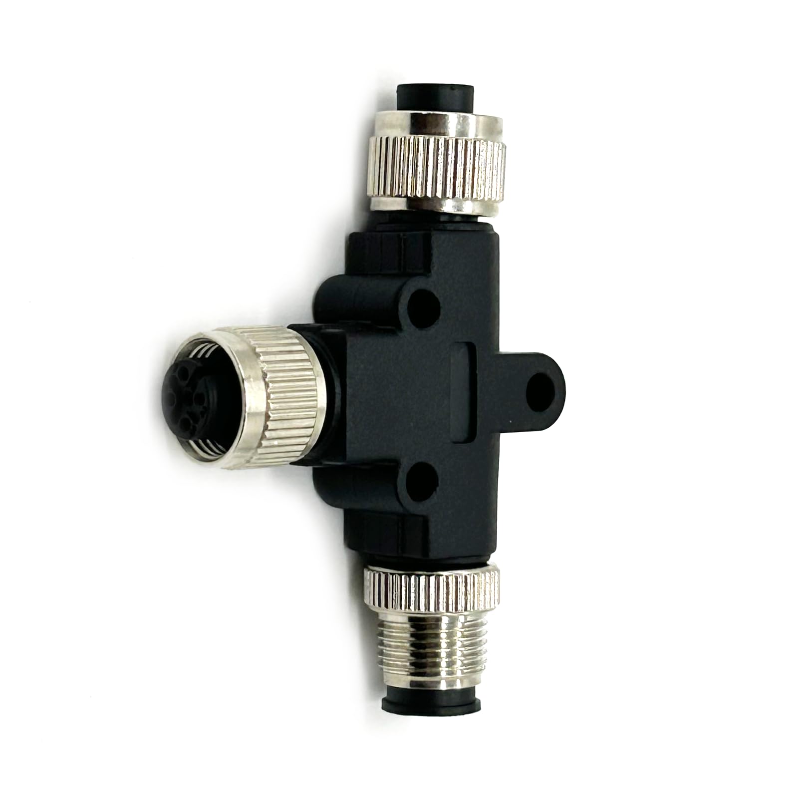 M12 L Code Extension Cable T Splitter 5 Pin L Coding Unshiled Adapter Waterproof Female to Male 5 Pin M12 Signal power cable