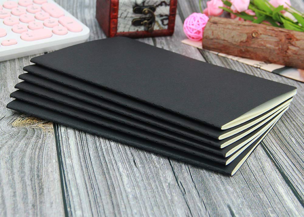 INNAXA A5 Kraft Book Pack of 6 (BlackPack of 6)