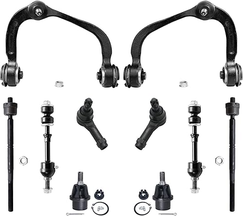 Miniatura 37 de Detroit Axle - Kit de suspensión frontal de 10 piezas para Chevy Trailblazer EXT GMC Envoy XL XUV Buick Rainier Isuzu Ascender Olds Bravada, brazos