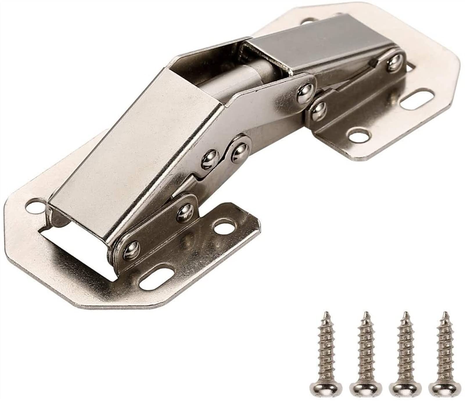 Charnières sans ouverture FIDEMM pour porte de placard de cuisine ou dressing - Lot de 10 pièces