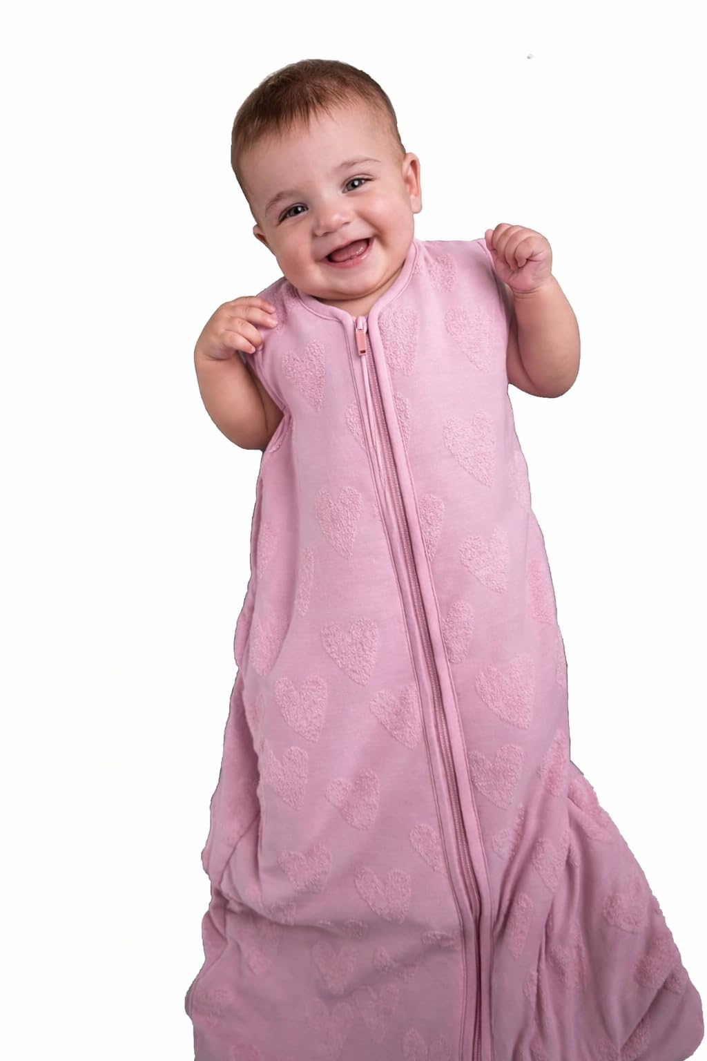 BabyBliss BlissSac Saco de Dormir para bebés 1.0 TOG - Algodón orgánico - de 0 a 36 Meses (Follow Your Heart, 6-18 Meses)