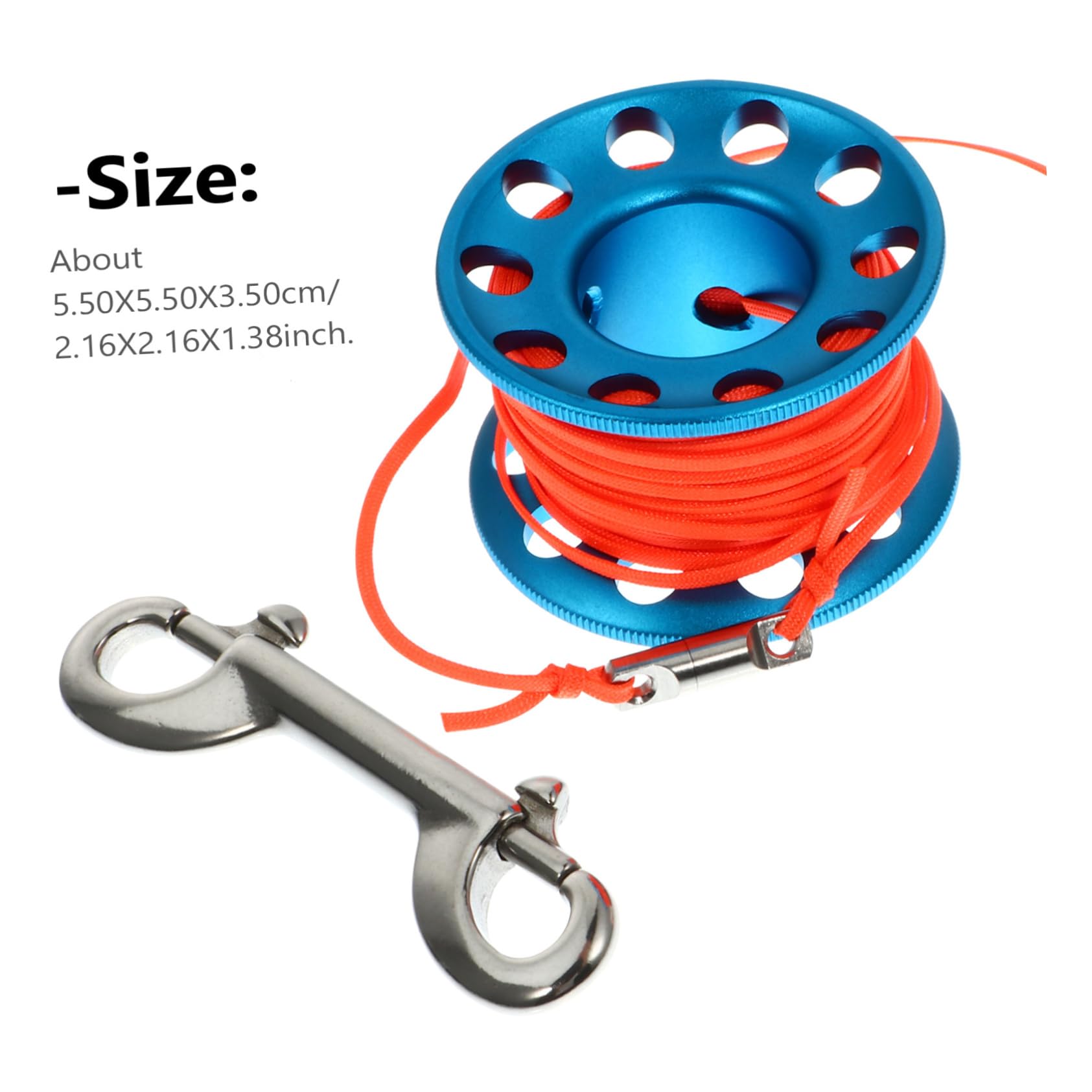 ifundom Aluminum Alloy Wire Wheel Buoy Surface Marker Buoy Reel for Diving and Snorkeling