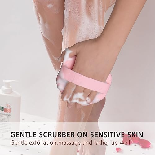 Miniatura 2 de Exfoliante corporal de silicona, cepillo exfoliante de ducha para piel sensible, exfoliación eficaz de ducha y masaje suave