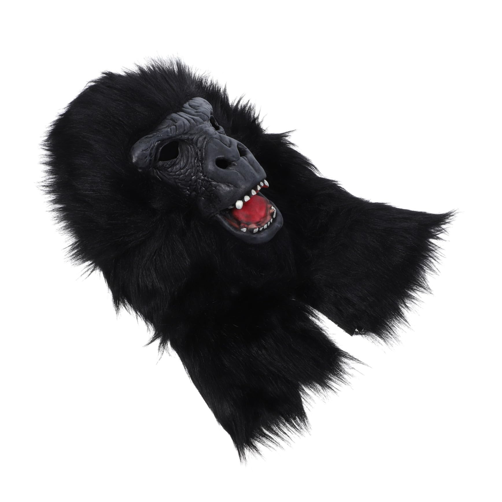 HEMOTON Maschera Orangutan Maschera Cosplay Gorilla Maschera Da Gorilla Nera Maschera Del Diavolo Maschera Di Carnevale Maschera Di Testa Di Animale Maschera Da Scimmia Spaventosa