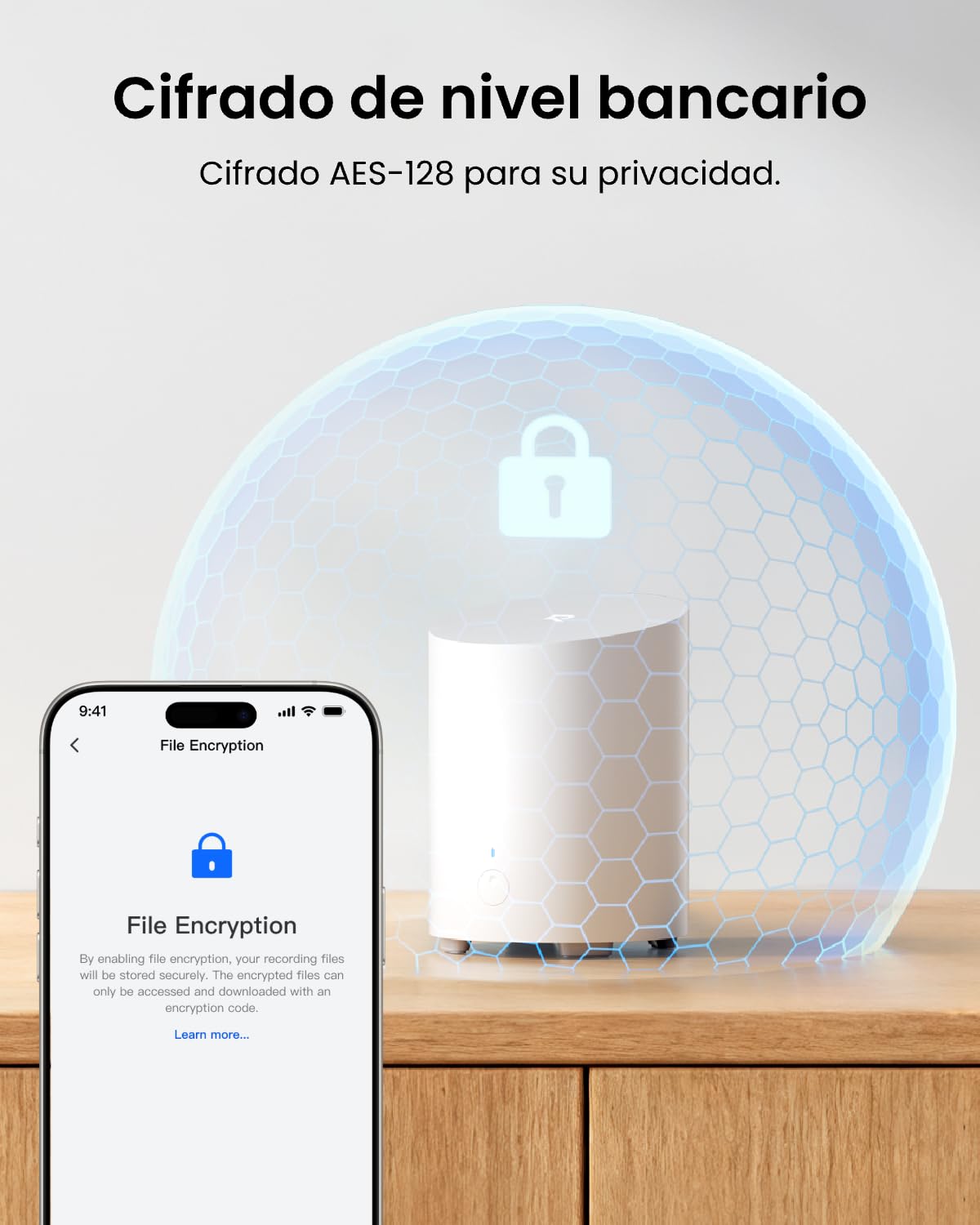 Reolink Home Hub Mini, Centro de Seguridad Todo en Uno con Almacenamiento Local, Wi-Fi de Doble Banda 2,4/5 GHz, Cifrado AES-128 de Nivel Bancario, Acceso Remoto y Reproducción Inteligente