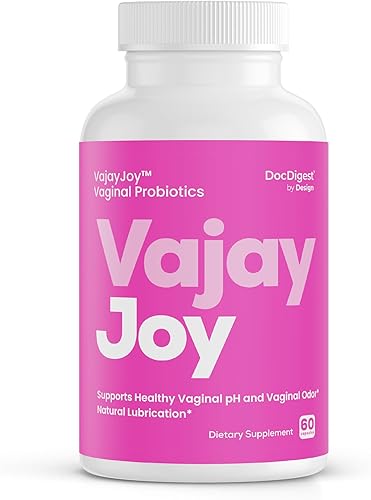 VajayJoy Píldoras de equilibrio de pH - Probiótico vaginal para mujer para la regulación del pH, clínicamente demostrado para restaurar el