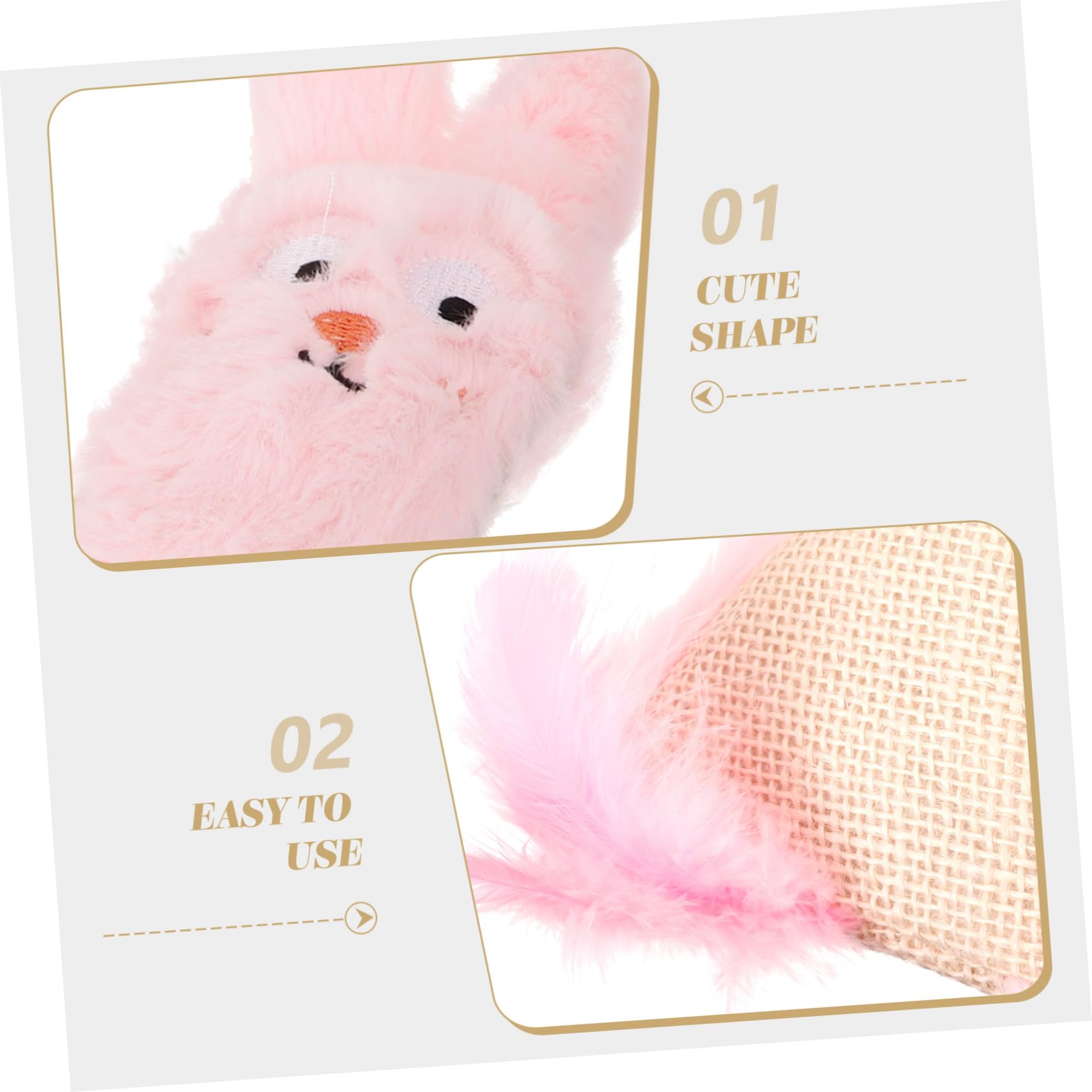 POPETPOP Jouet Herbe à Chat avec Papier Froissé Jouet Interactif Peluche à Mâcher pour Chat