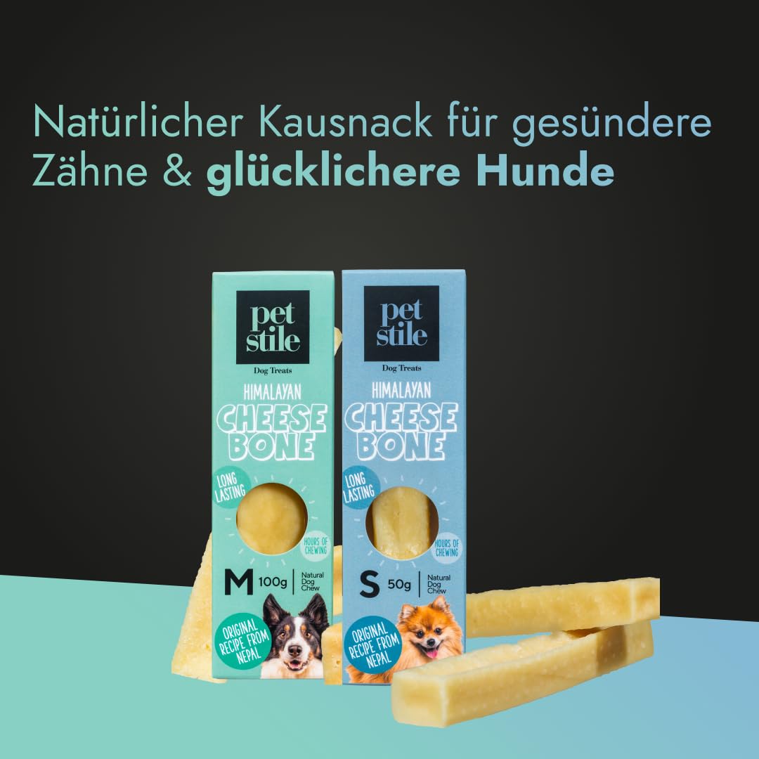 Himalaya-Käseknochen für Hunde, Natürlicher hartkäse Kausnack aus 100% Bio-Milch, Kaukäse, Kauknochen für Welpen und kleine Hunde, Zahnpflege und Langeweilebekämpfung
