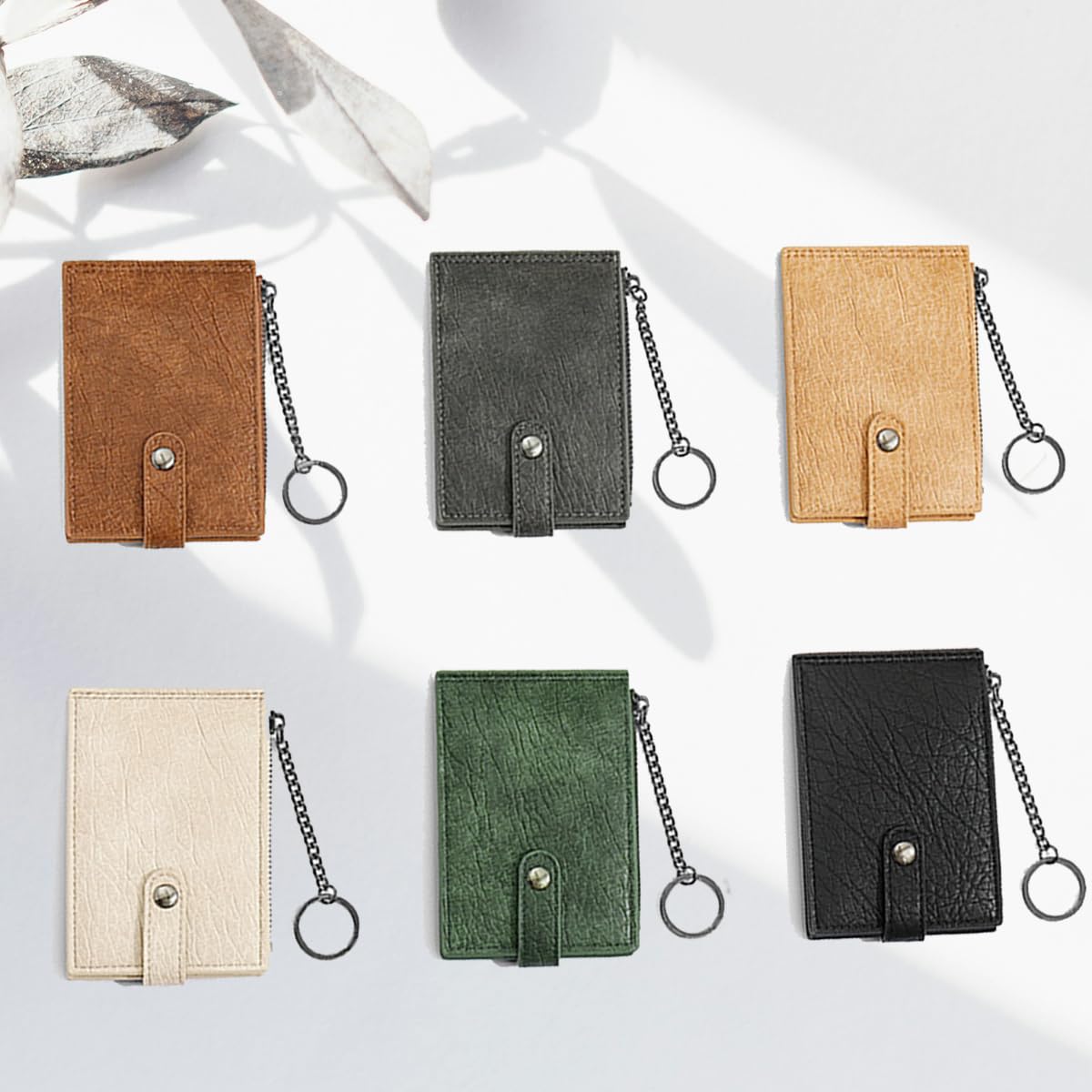 AESTHESTIFY Custom Slim Wallet for Men Personalized Thin Mens Card Holder RFID Blocking Genuine Leather Small Wallets,Name Bifold Credit Card Holder with Zipper Coin Pocket,ID Window