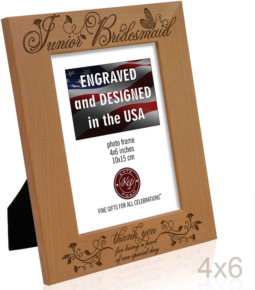 KATE POSH - Junior Bridesmaid - Thank You for Being a Part of Our Special Day - Picture Frame (4x6 Vertical)