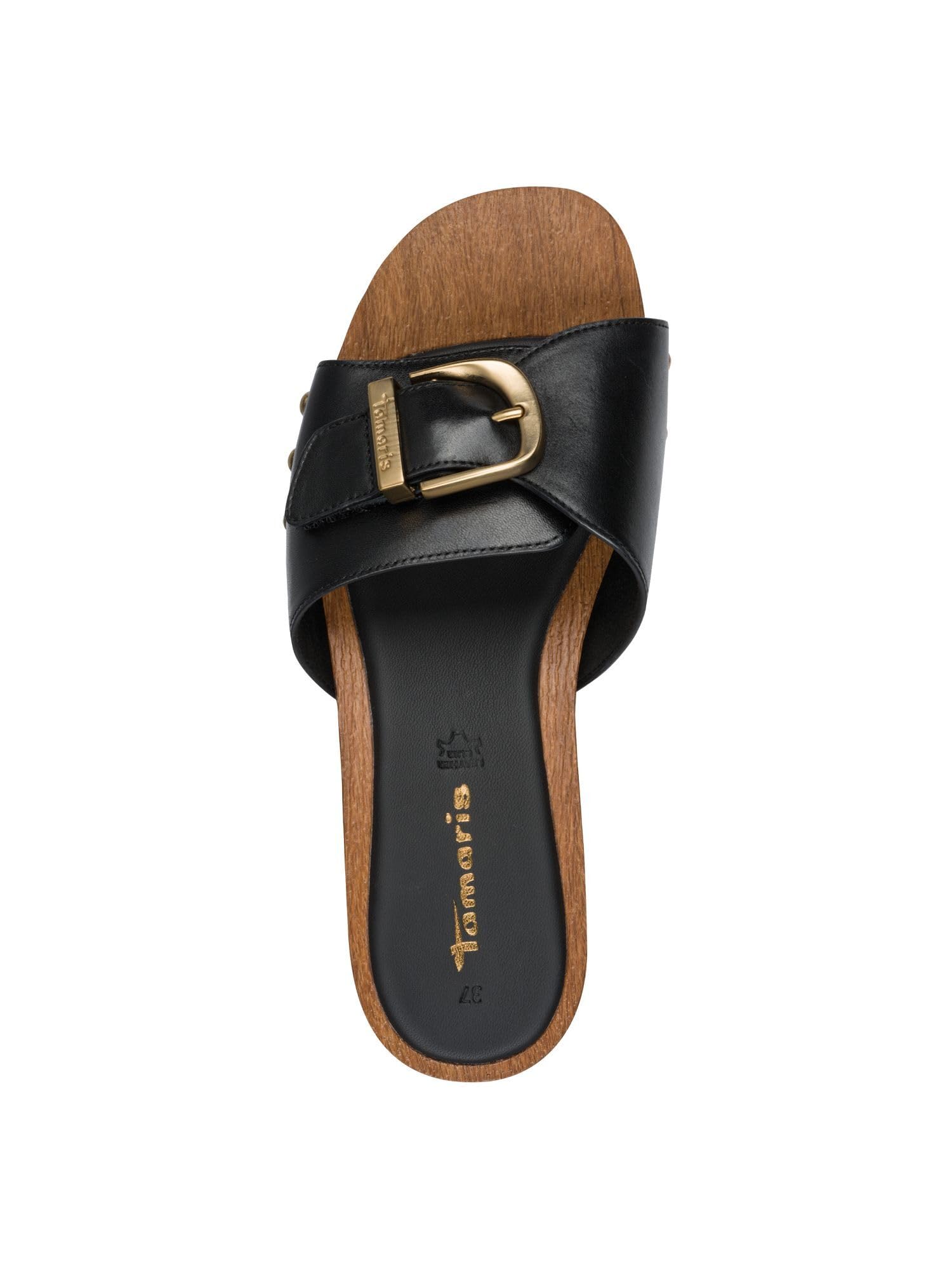Tamaris Mule femme à talon compensé en cuir